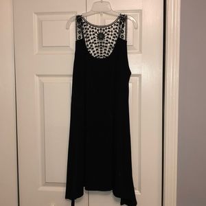 black swim-suit coverup